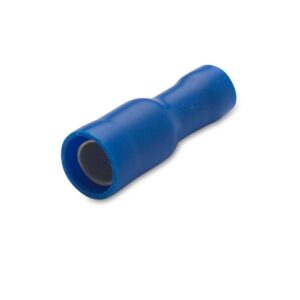 GNIAZDO CAŁKOWICIE IZOLOWANE Z ANTYWIBRACYJNĄ TULEJKĄ MIEDZIANĄ, 2.5/4, PVC, ZAKRES 1.5-2.5 MM2, NIEBIESKIE, OPAKOWANIE 50 SZTUK MODEL BM00244