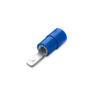 KOŃCÓWKA IGIEŁKOWE PŁASKIE IZOLOWANE, 2.5/16, PVC, ZAKRES 1.5-2.5 MM2, NIEBIESKA, OPAKOWANIE 100 SZTUK MODEL BM00253