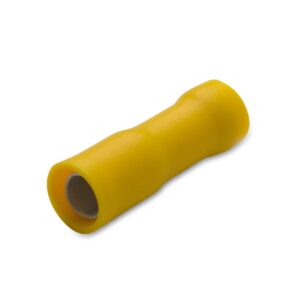 GNIAZDO CAŁKOWICIE IZOLOWANE Z ANTYWIBRACYJNĄ TULEJKĄ MIEDZIANĄ, 6/5, PVC, ZAKRES 4-6 MM2, ŻÓŁTE, OPAKOWANIE 50 SZTUK MODEL BM00340