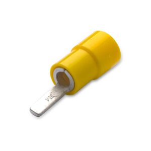 KOŃCÓWKA IGIEŁKOWE PŁASKIE IZOLOWANE, 6/10,4, PVC, ZAKRES 4-6 MM2, ŻÓŁTE, OPAKOWANIE 50 SZTUK MODEL BM00352