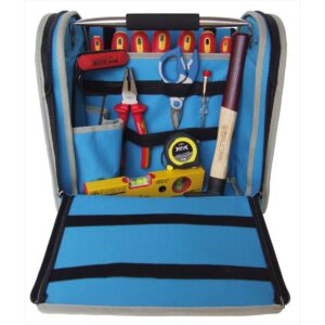 TORBA NARZĘDZIOWA Z TKANINY TECHNICZNEJ 1814 Z ZESTAWEM 14 NARZĘDZI, 9 W IZOLACJI 1000V 370X270X360 MODEL BM1814A1