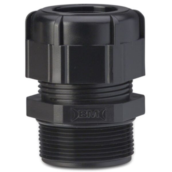 DŁAWIK KABLOWY IP68 Z DŁUGIM GWINTEM, GWINT PG 29, CZARNY RAL 9005, Z USZCZELKĄ, ZAKRES PRZEWODÓW ŚR18-25 MM, OPAKOWANIE 10 SZTUK MODEL BM4029LN