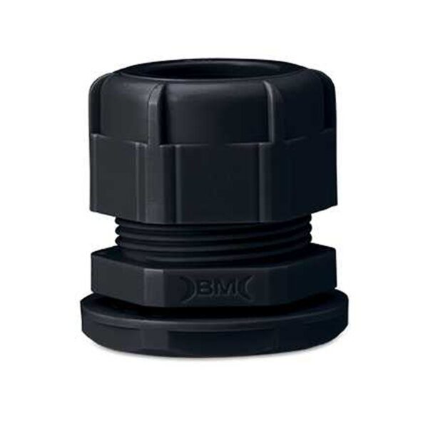 DŁAWIK KABLOWY IP68 Z NAKRĘTKĄ, GWINT PG 16, Z USZCZELKĄ, CZARNY RAL 9005, OPAKOWANIE 10 SZTUK MODEL BM4716N