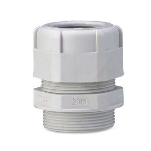 DŁAWIK KABLOWY IP68 Z KOŁNIERZEM, GWINT PG 11, SZARY RAL 7035, OPAKOWANIE 50 SZTUK MODEL BM4911