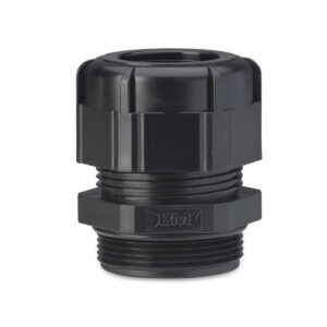 DŁAWIK KABLOWY IP68 Z DŁUGIM GWINTEM, GWINT M 12X1,5, CZARNY RAL 9005, Z USZCZELKĄ, OPAKOWANIE 25 SZTUK MODEL BM4912LN