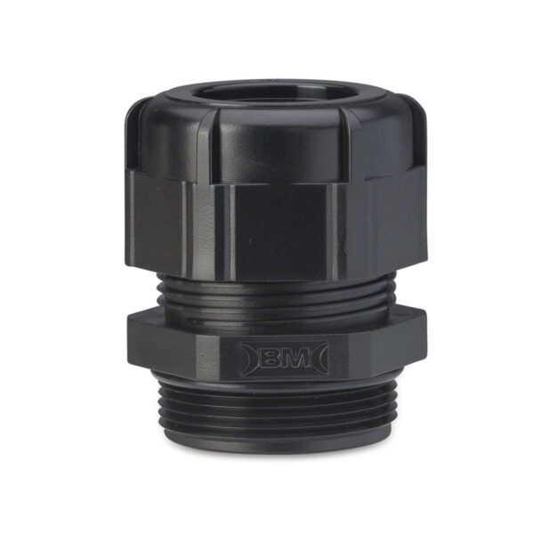 DŁAWIK KABLOWY IP68 Z DŁUGIM GWINTEM, GWINT M 63X1,5, CZARNY RAL 9005, Z USZCZELKĄ, OPAKOWANIE 3 SZTUK MODEL BM4963LN