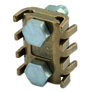 ZACISK UNIWERSALNY MOSIĘŻNY ODGAŁĘŹNY DWUŚRUBOWY 50-70 MM2, ŚR9-12, 2XM8, OPAKOWANIE 50 SZTUK MODEL BM5263