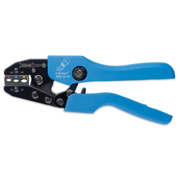 SZCZYPCE DO ZACISKANIA KOŃCÓWEK KABLOWYCH, IZOLOWANYCH 0.25-6MM2 ( AWG 22-10) , 225MM, ZWIĘKSZONA SIŁA DOCISKU MODEL BM5341