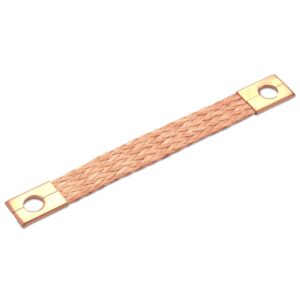 SZYNA UZIEMIAJĄCA MIEDZIANA ELASTYCZNA, PLECIONKA, OBUSTRONNIE ZAPRASOWANA NA ŚRUBĘ, 16 MM2, 250 MM, ŚR8, 16-8 L250, OPAKOWANIE 25 SZTUK MODEL BM60125