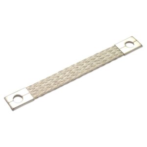 SZYNA UZIEMIAJĄCA MIEDZIANA ELASTYCZNA CYNOWANA, PLECIONKA, OBUSTRONNIE ZAPRASOWANA NA ŚRUBĘ, 16 MM2, 350 MM, ŚR8, 16-8 L350, OPAKOWANIE 25 SZTUK MODEL BM61135