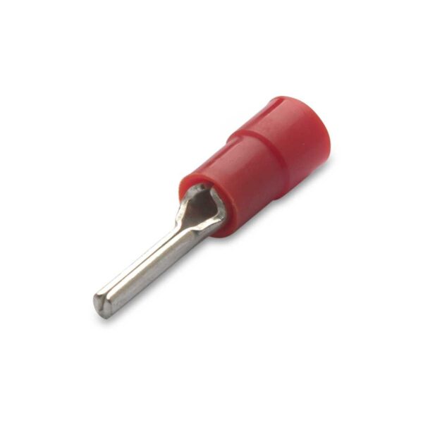 KOŃCÓWKA IGIEŁKOWA IZOLOWANA, 1,5/12, NYLON 105DEGC, ZAKRES 0,25-1,5 MM2, CZERWONA, OPAKOWANIE 100 SZTUK MODEL BM80150