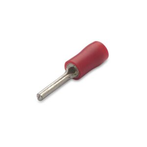 KOŃCÓWKA IGIEŁKOWA IZOLOWANA Z ANTYWIBRACYJNĄ TULEJKĄ MIEDZIANĄ, 1,5/12, PVC, ZAKRES 0,25-1,5 MM2, CZERWONA, OPAKOWANIE 100 SZTUK MODEL BM90150