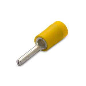 KOŃCÓWKA IGIEŁKOWA IZOLOWANA Z ANTYWIBRACYJNĄ TULEJKĄ MIEDZIANĄ, 6/14, PVC, ZAKRES 4-6 MM2, ZÓŁTA, OPAKOWANIE 50 SZTUK MODEL BM90350