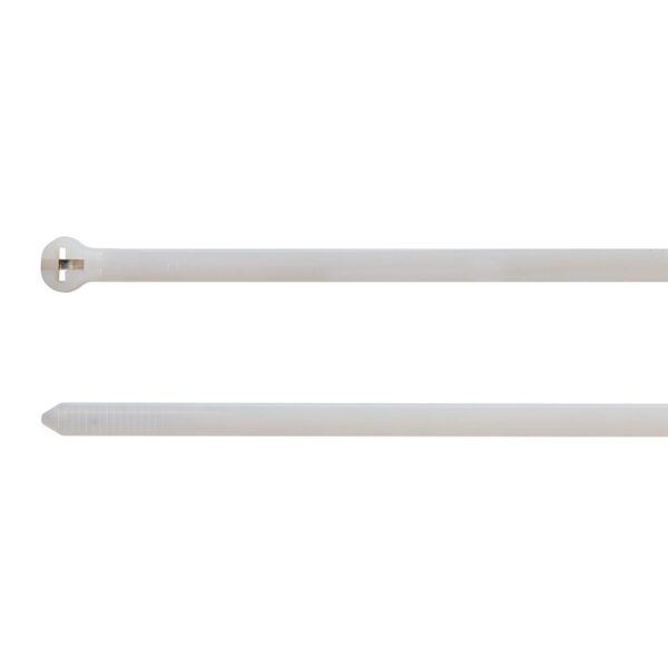OPASKA KABLOWA, ZE STALOWYM ZĘBEM, 100X2,5 MM, NATURALNA, OPAKOWANIE 100 SZTUK MODEL BMBL1025