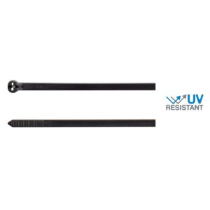 OPASKA KABLOWA, ZE STALOWYM ZĘBEM, 100X2,5 MM, CZARNA, OPAKOWANIE 100 SZTUK MODEL BMNL1025